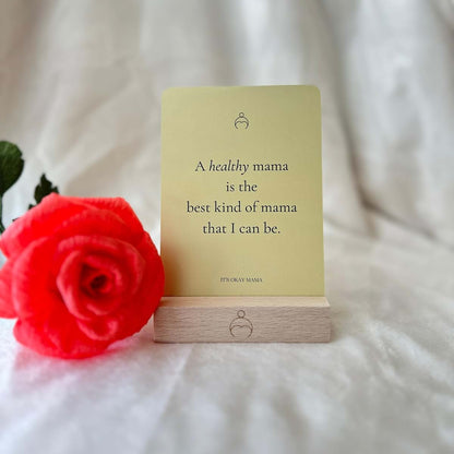 It's Okay Mama Affirmation Card Set for Postpartum Mom Gift