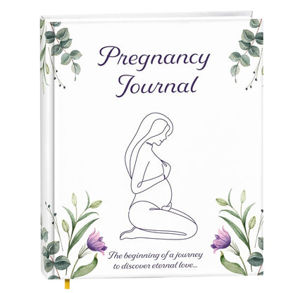 MATHIAS WORLD Pregnancy Journal & Baby Memory Book, with Stickers and Milestone Cards, Baby Book Keepsake, 152 Pages