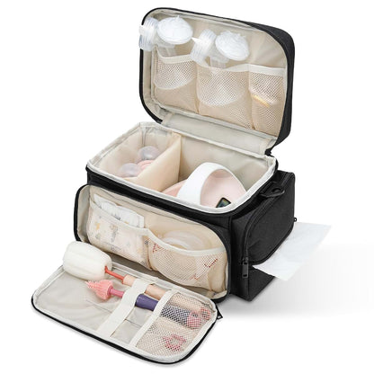 Portable Breast Pump Carrying Bag for Travel and Accessories