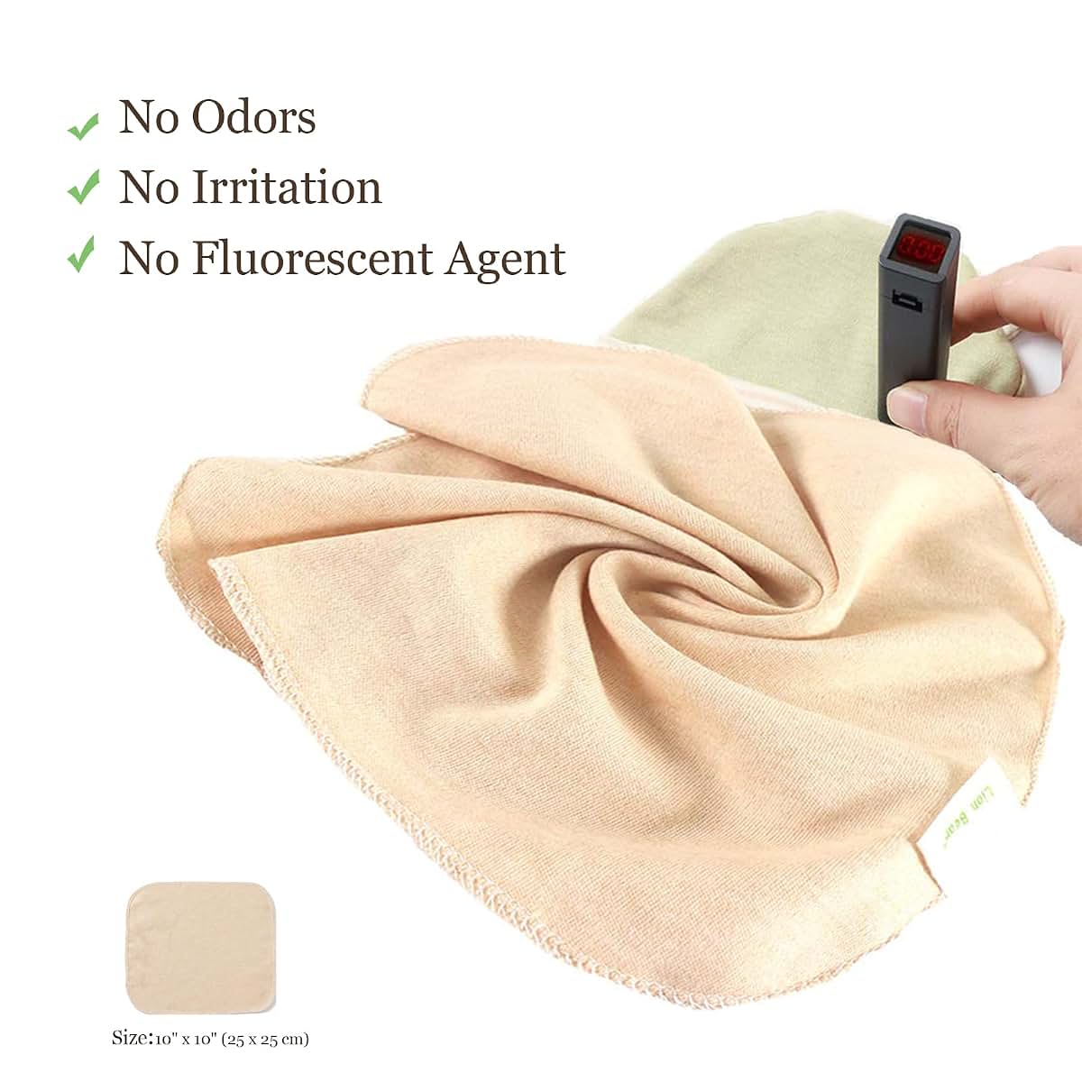 Lion Bear 10-Pack Organic Cotton Baby Washcloths (photo 3)