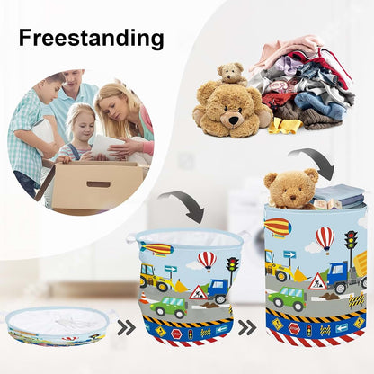 Stars of Dream Car Baby Laundry Basket, 63L Collapsible Waterproof Storage