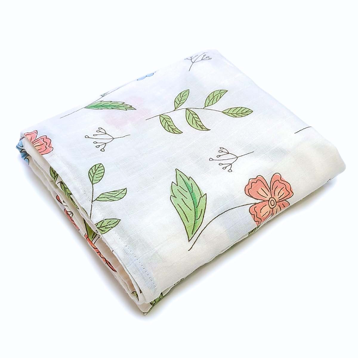 Moonybaby Organic Cotton Swaddle Blanket for Newborn and Toddlers