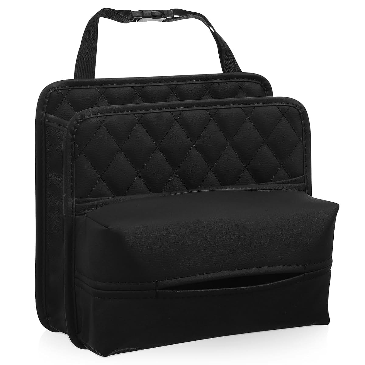 ULTECHNOVO Hanging Backseat Car Organizer and Trash Bag, Black