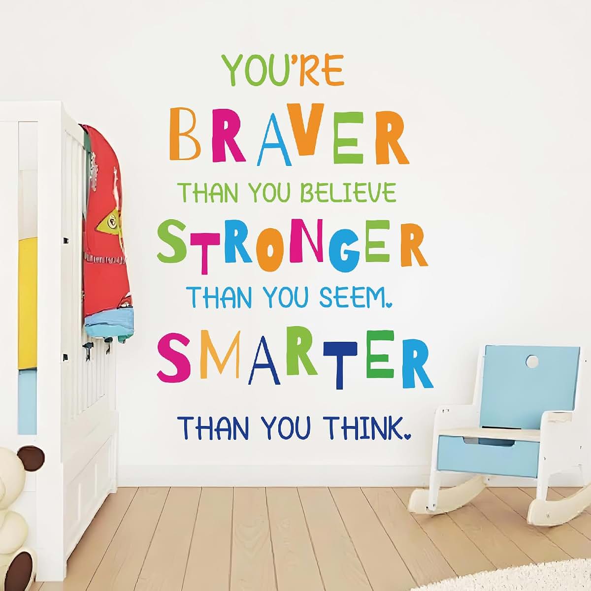 Colorful Inspirational Wall Decals Removable Vinyl