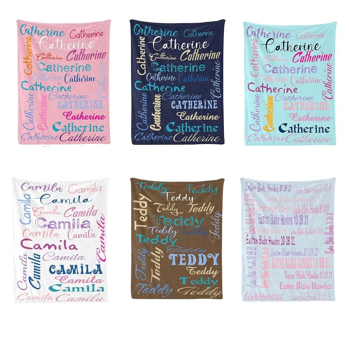 attentive Arts Custom Blanket Personalized Blankets for Kids Personalized Name Blanket for Adults Personalized Blankets (photo 2)