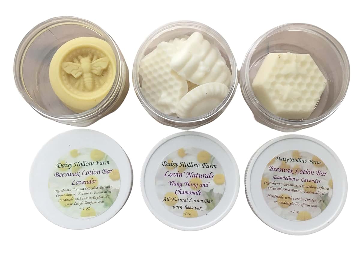 DaisyHollowFarm Lotion Bar In Three Scent Varieties