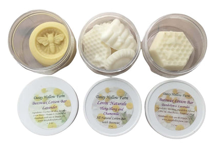 DaisyHollowFarm Lotion Bar In Three Scent Varieties