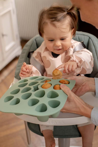 Béaba Silicone Mini Multiportion Tray In Sage Green (photo 4)