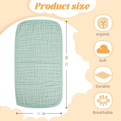 MIGIOL Muslin Burp Cloths 6-Pack