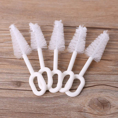 Qsvbeeqj 5 Pcs Nipple Bottle Brushes Baby Bottle Nipple for Extra Dense Bristles Baby Pacifier Easy On Cutting Dies for (photo 2)