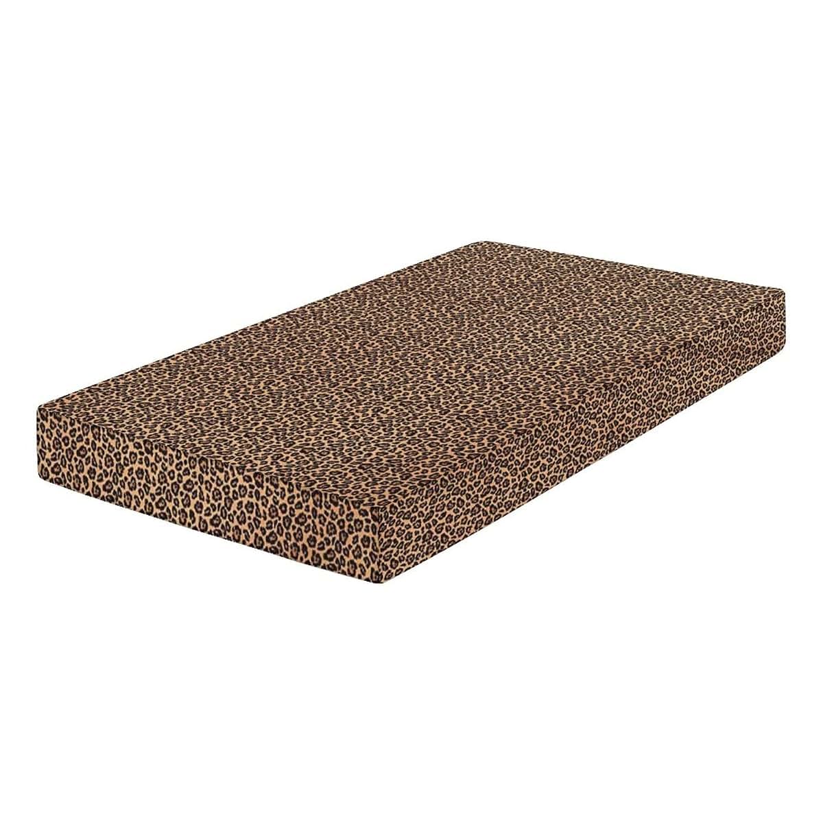 Microfiber Leopard Print Fitted Crib Sheet for Standard Mattress