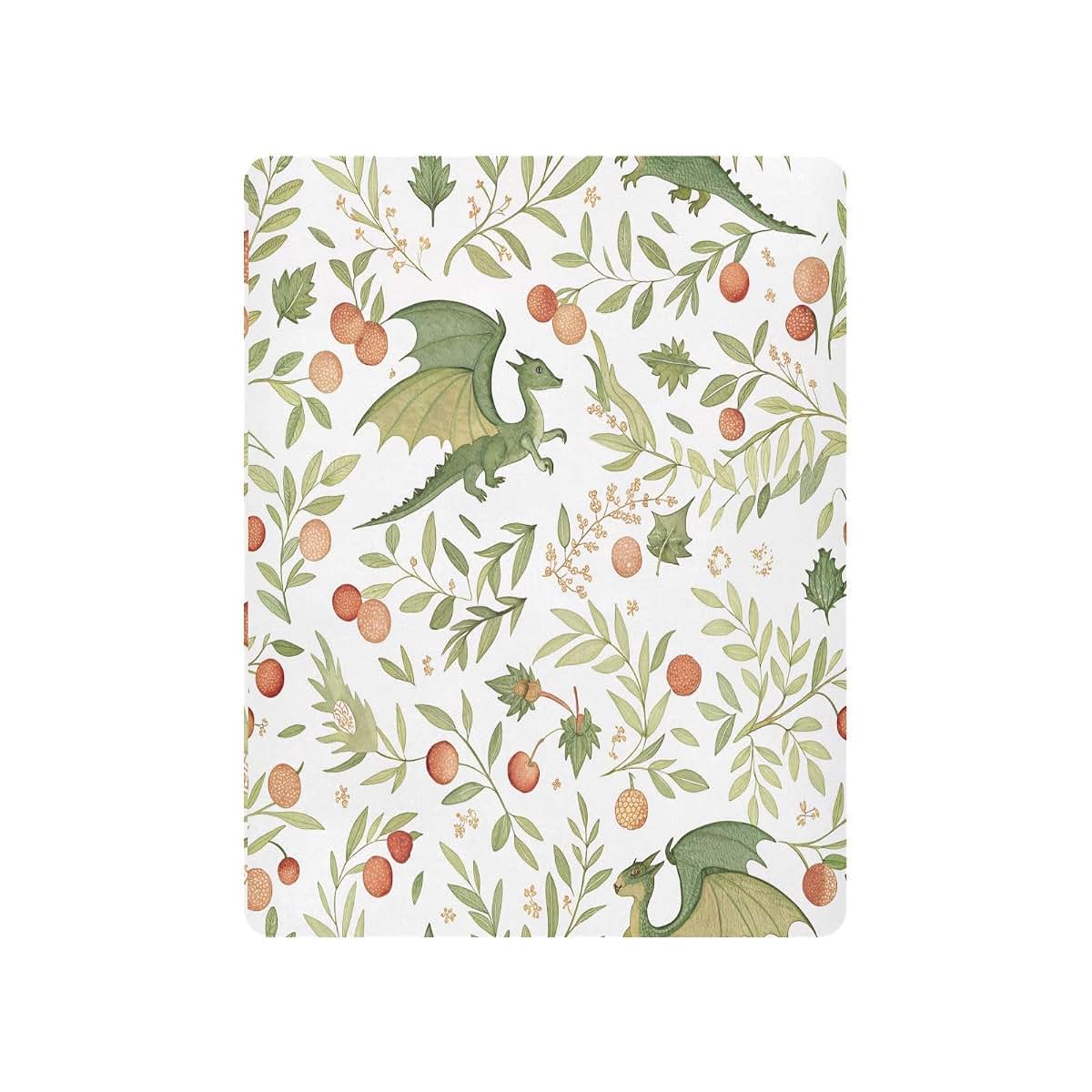 FUGIDOG Fitted Playard Sheet, Mini Crib Sheet 39x27 Inch with Elastic Fit, Baby Dragon Print