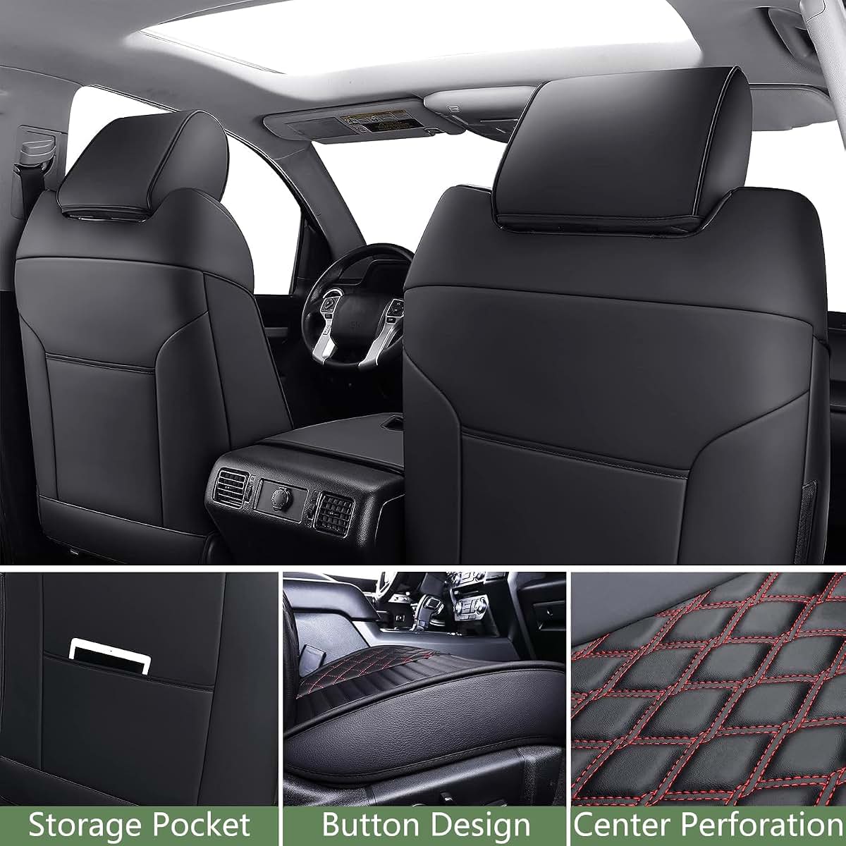 Jeep Grand Cherokee Seat Covers, Full Set Leather Protectors