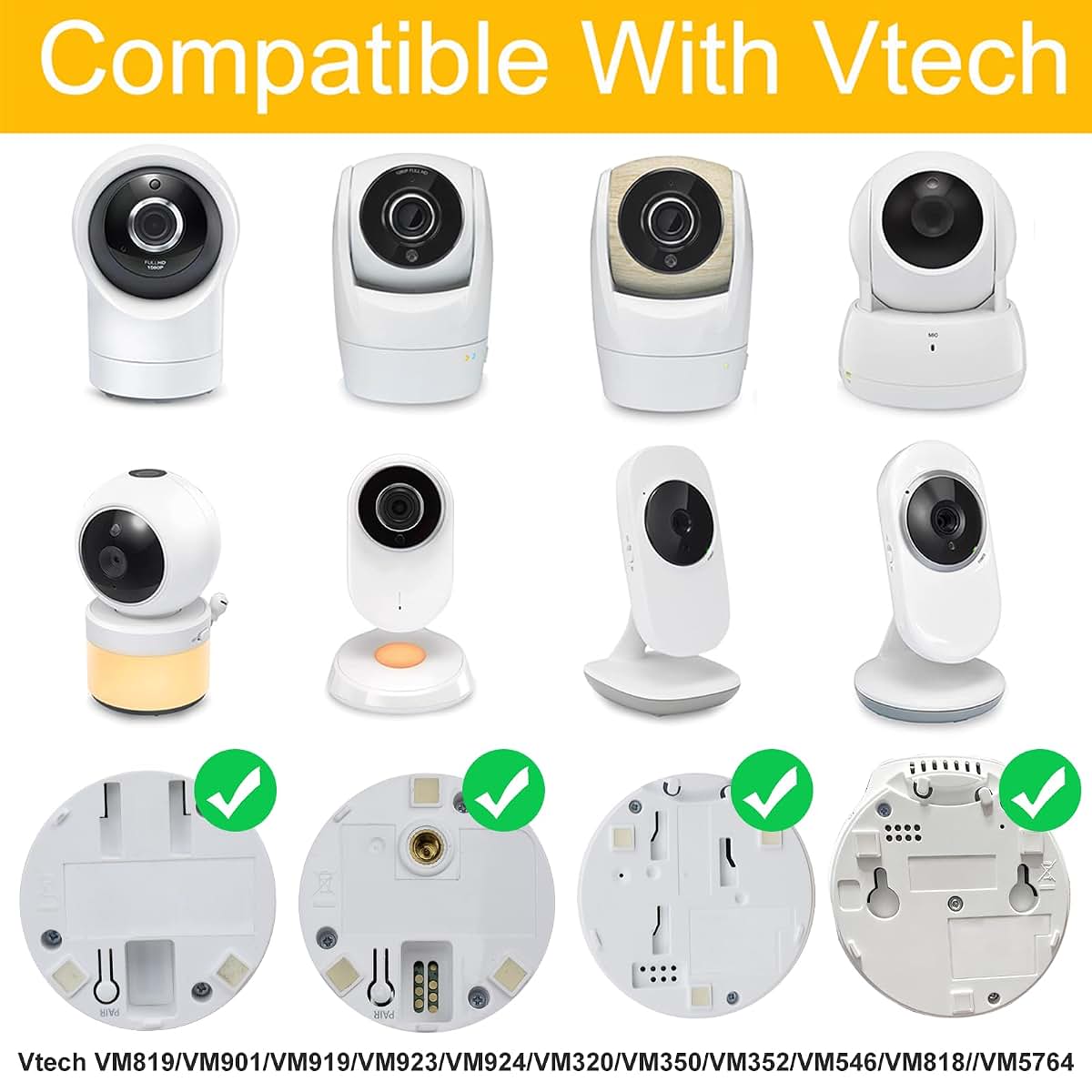 iTODOS Flexible Baby Monitor Mount Compatible with Vtech (photo 2)