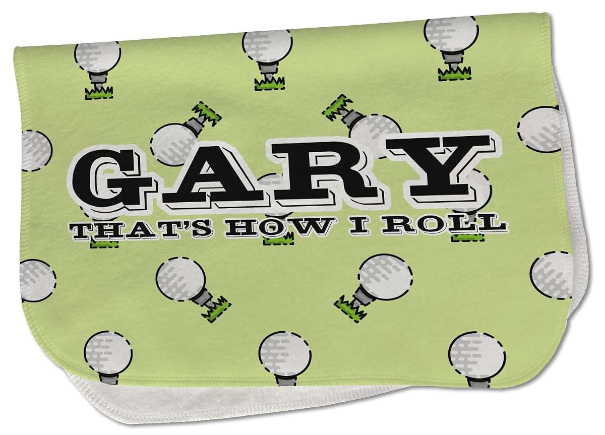 YouCustomizeIt Personalized Golf Burp Cloth - Fleece w/Name or Text