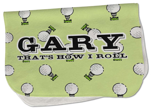YouCustomizeIt Personalized Golf Burp Cloth - Fleece w/Name or Text