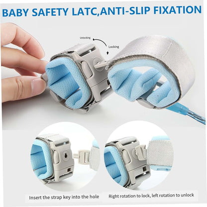 BabyOneStop Toddler Wrist Leash with Quick-Release Buckle, 2m Adjustable Walking Rope for Ages 1-3