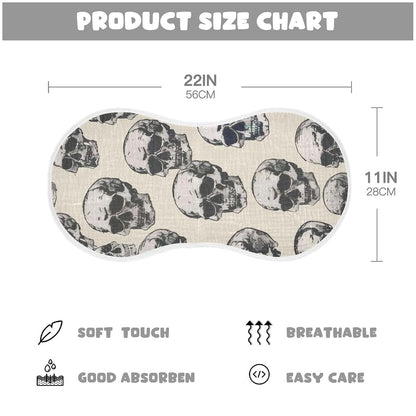 GOODOLD Skull Pattern Muslin Baby Burp Cloths