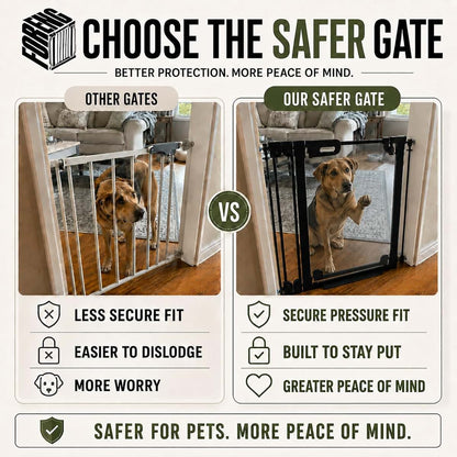 Foreng Clear Acrylic Baby Gate, 30.7" Tall, 48.4"-57.0" Wide (photo 3)