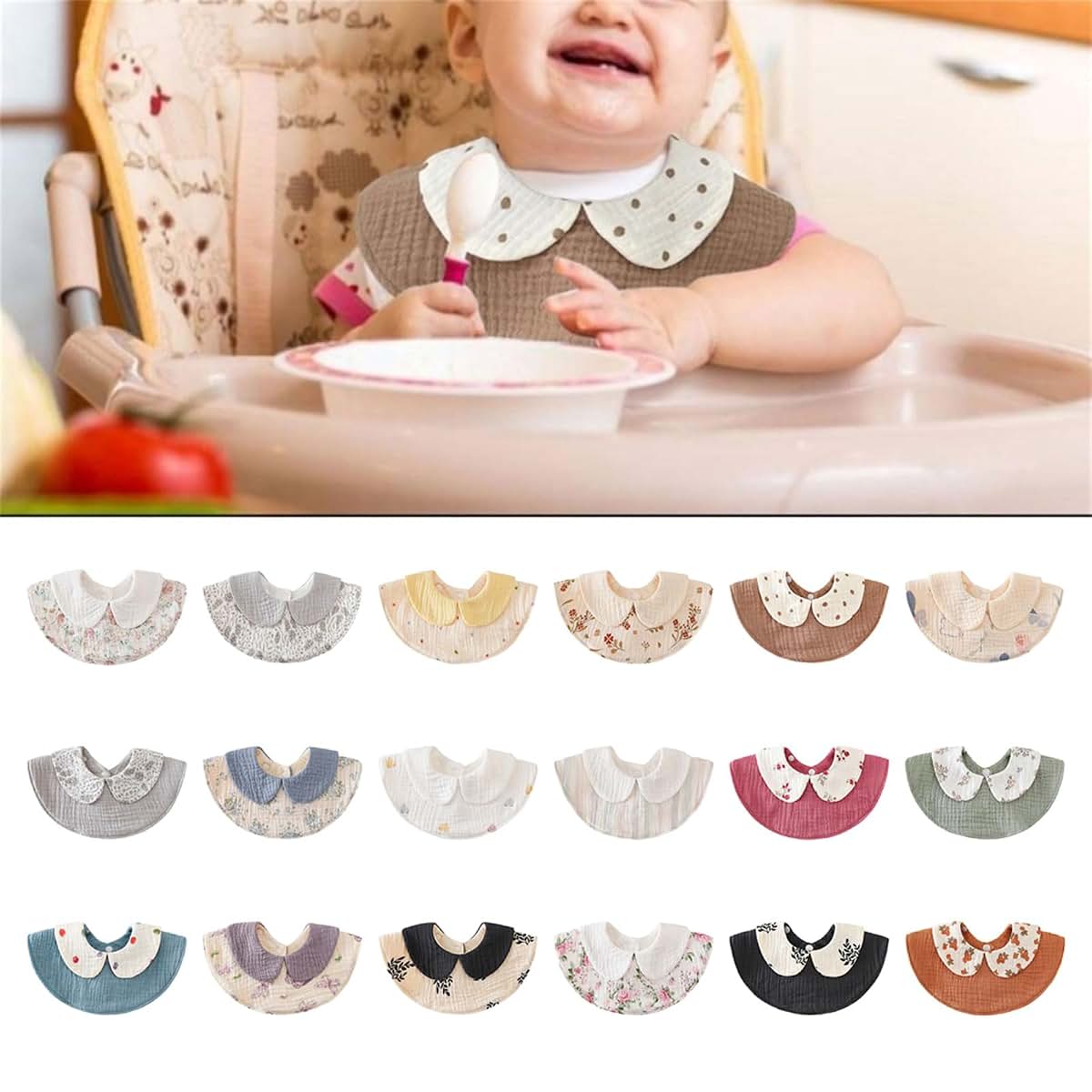 Zhenzq Cotton Nursing Bib With 360 Degree Round Neck (photo 2)