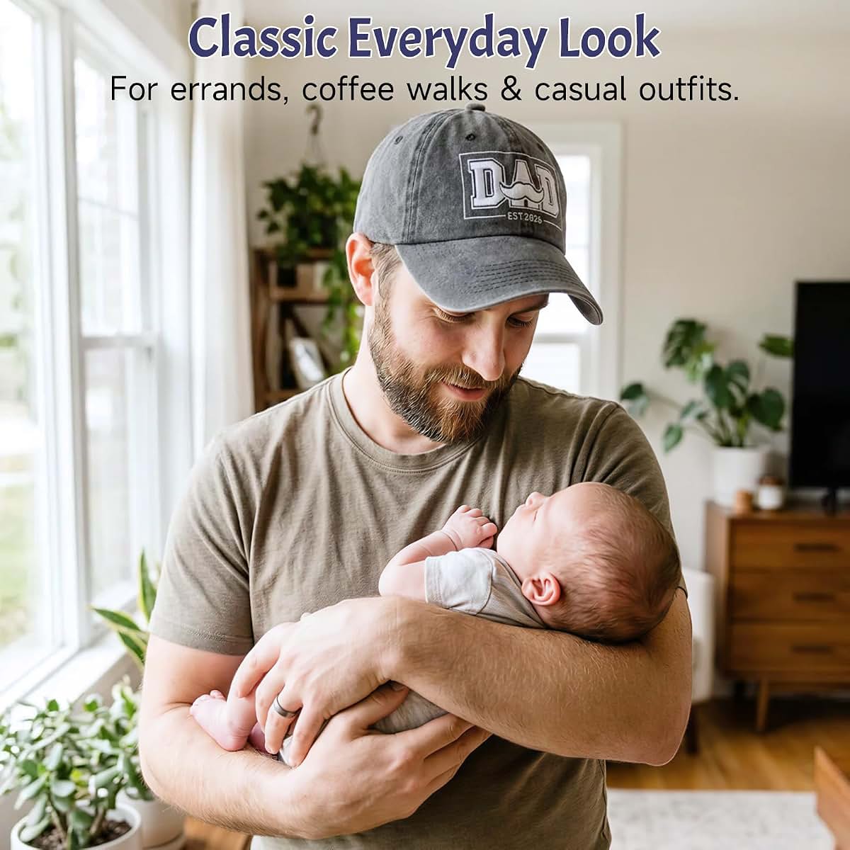 New Dad Gift Set with Hat, Glass, and Cloth Book for Fatherhood