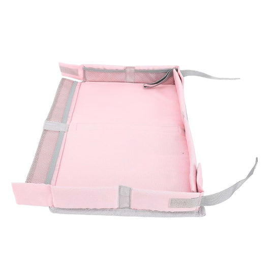 Sorandy Foldable Airplane Tray Cover, Portable Toddler Travel Table Tray Toy Organizer Bag with Pockets for Kids &