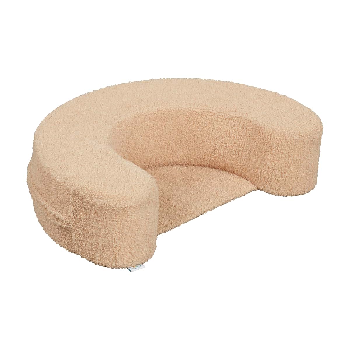 ECR4Kids SoftZone Cozy Sit-Up Support Ring Baby Floor Pillow in Sand