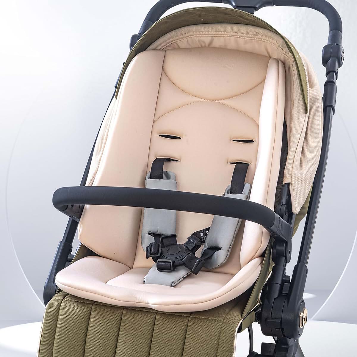 Tkidplw Infant Stroller Insert, Soft Breathable Cotton Stroller Liner, Baby Stroller Pad Universal Design for Baby (photo 3)