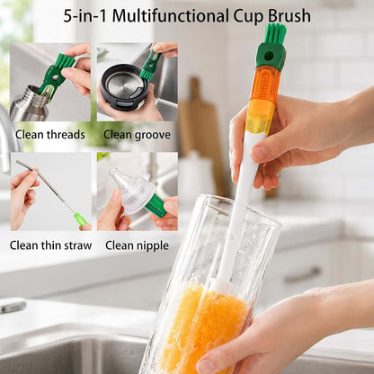 Hengisana bottle brush set,Used for cleaning Straw, bottle cap and bottle (photo 2)