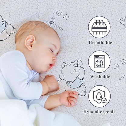 ESJAYING Pack and Play Mattress Pad, 38 x 26 Inch, Gel Memory Foam