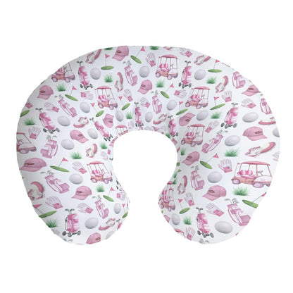 BabyOneStop Golf Theme Nursing Pillow Cover, Stretch Polyester, 22x18 Inch with Zipper