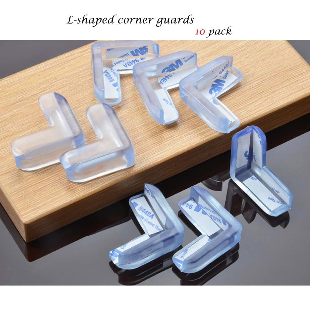 BeRicham 20 Pack Clear Furniture Corner Guards, L-Shaped and Ball-Shaped