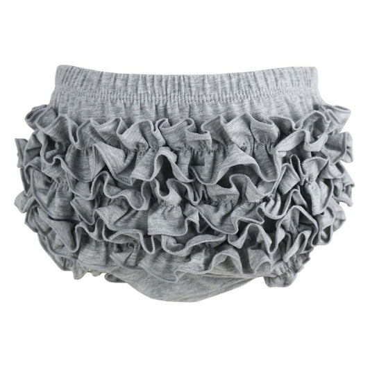 Wennikids Baby Girl Cotton Shorts Diaper Cover Bloomers Large Gray