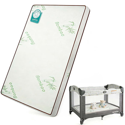 Bamboo Pack And Play Mattress Topper Pad for Playpen