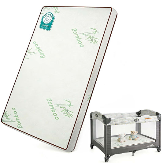 Bamboo Pack And Play Mattress Topper Pad for Playpen