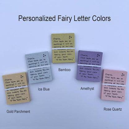 Keep Magic Alive 36 Handwritten, Personalized, Tooth Fairy Letters with 24 Classic Pink Envelopes