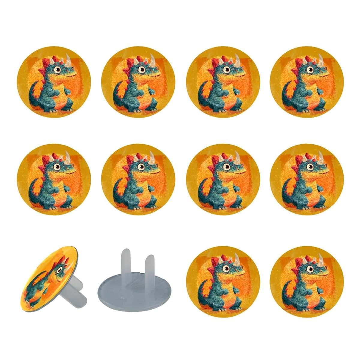 CDGIRUOWUNV Dinosaur Outlet Covers for Baby Proofing