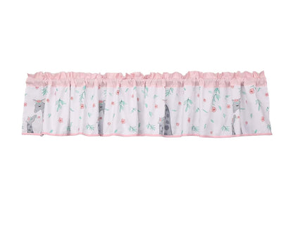 JAHbaby 6 Piece Pink Floral Giraffe Crib Bedding Set, 28x52