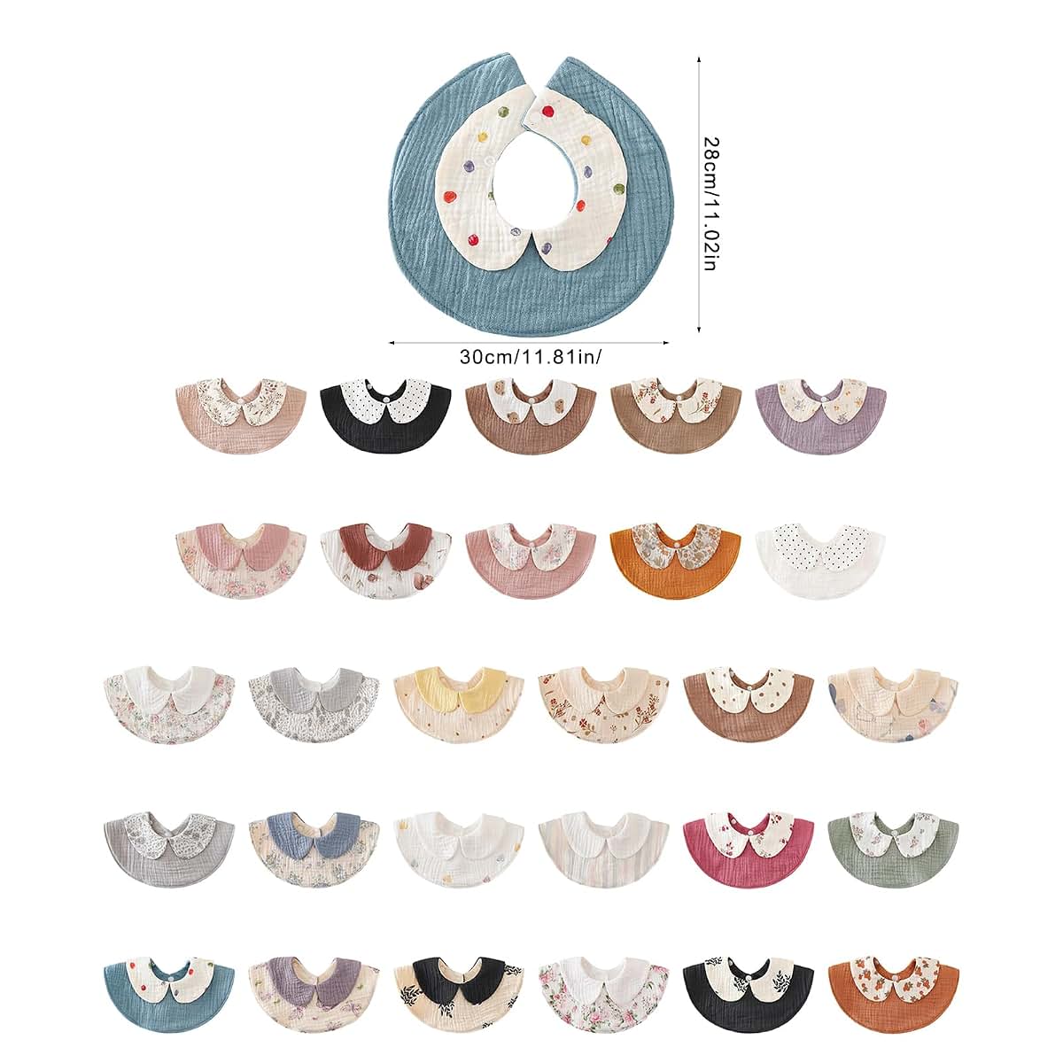 Zhenzq Cotton Nursing Bib With 360 Degree Round Neck (photo 3)