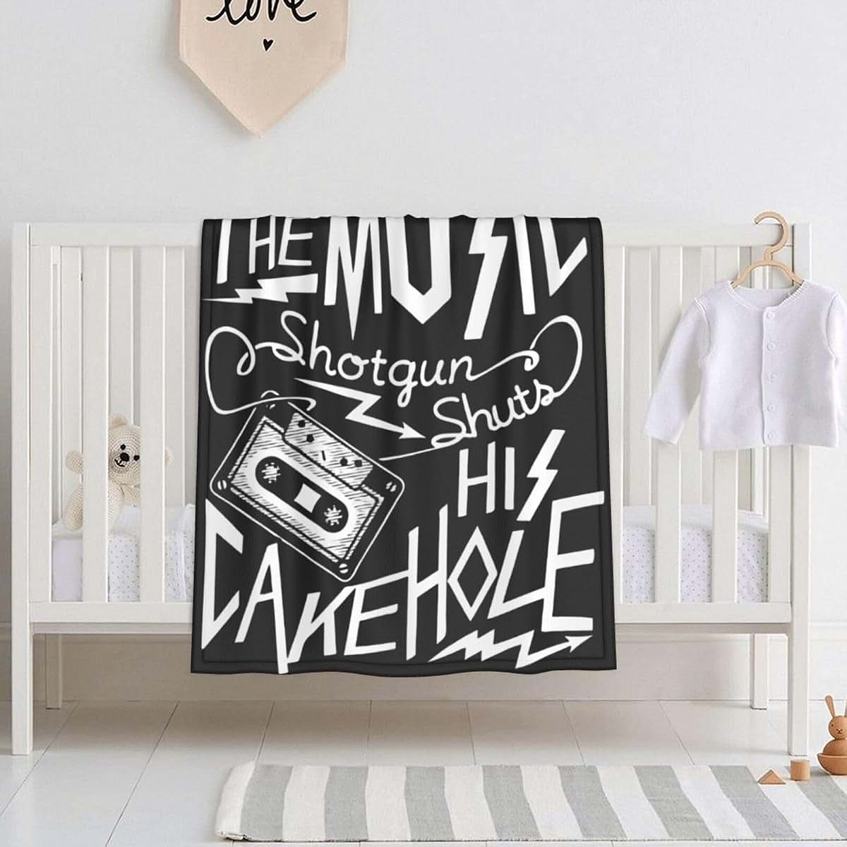 XFYJRKL Supernatural Driver Picks The Music Baby Blanket Soft Baby Swaddle Blanket for Boys Girls, Newborn Receiving
