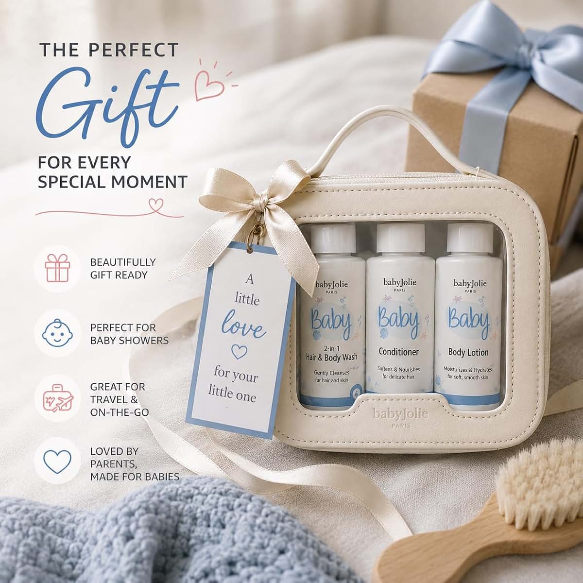 Baby Jolie Travel Kit and Baby Gift Set with 2 oz Essentials (photo 3)