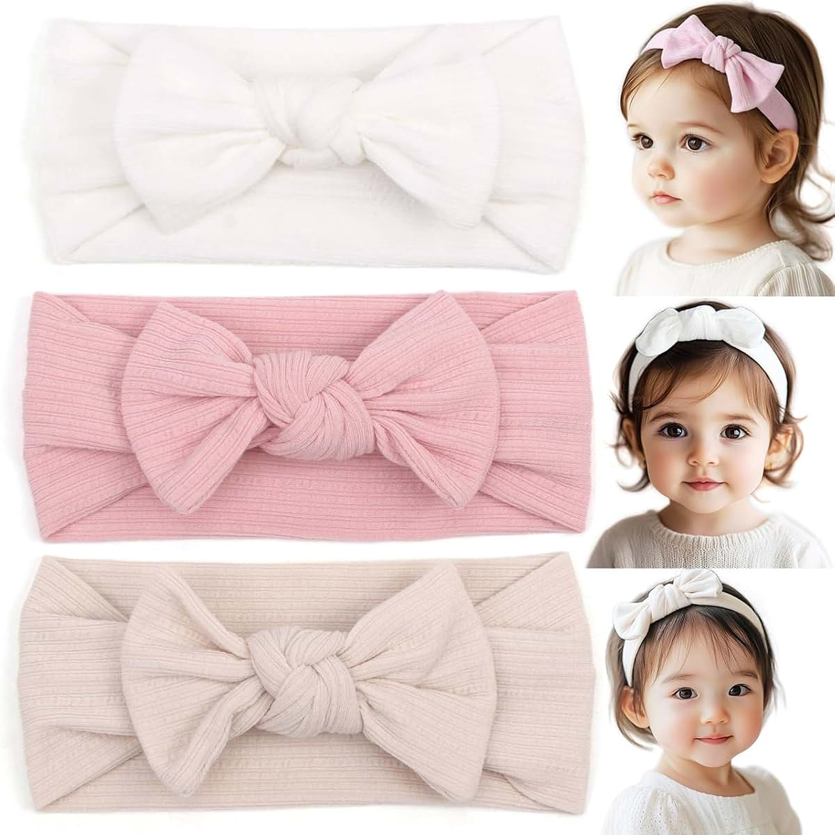 BIANHUAN Handmade Baby Headband Set For Girls
