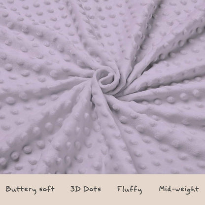 Tewrnvioc Purple Baby Blanket for Girls - Double Layer Minky Fleece Receiving Quilt