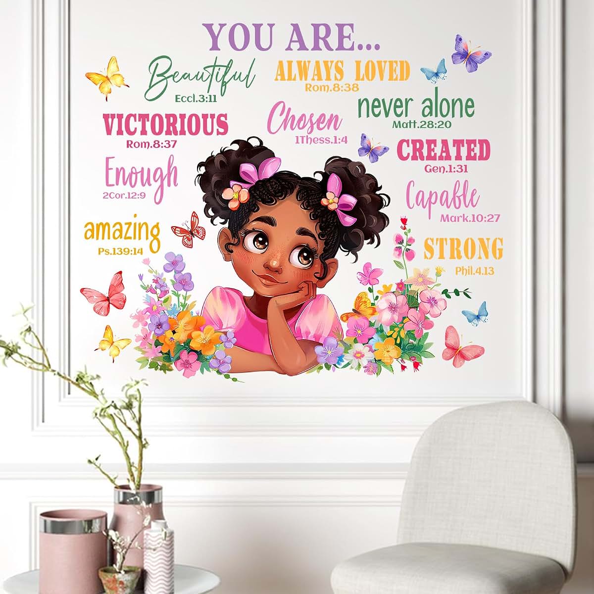 Inspirational Vinyl Wall Decals for Nursery, Bedroom & Playroom Decor