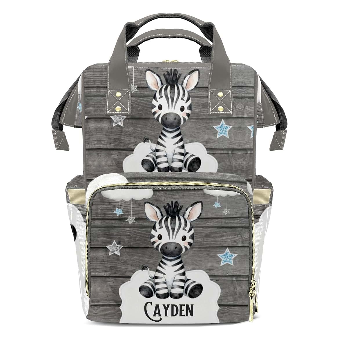 YallLocoMo Custom Diaper Bag Backpack With Insulated Bottle Pockets