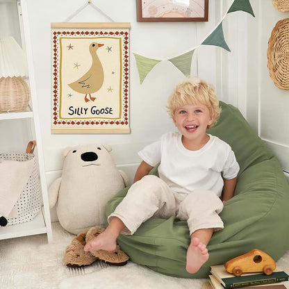 Goose Canvas Wall Hanging | Decorative Art for Nursery & Playroom