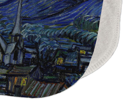 Van Gogh Starry Night Burp Cloth - Fleece or Velour