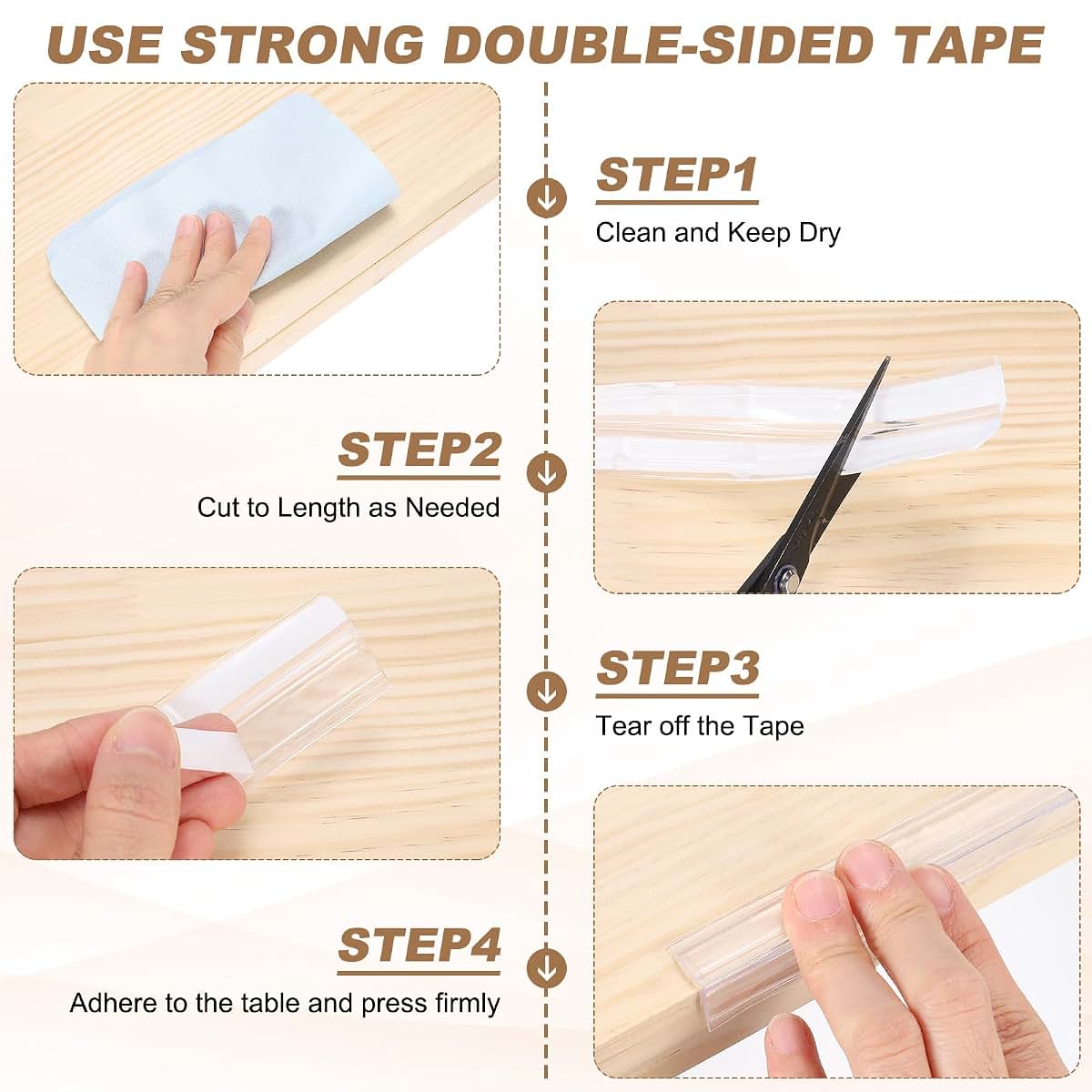 uxcell Edge Corner Protector Transparent Safety Guard