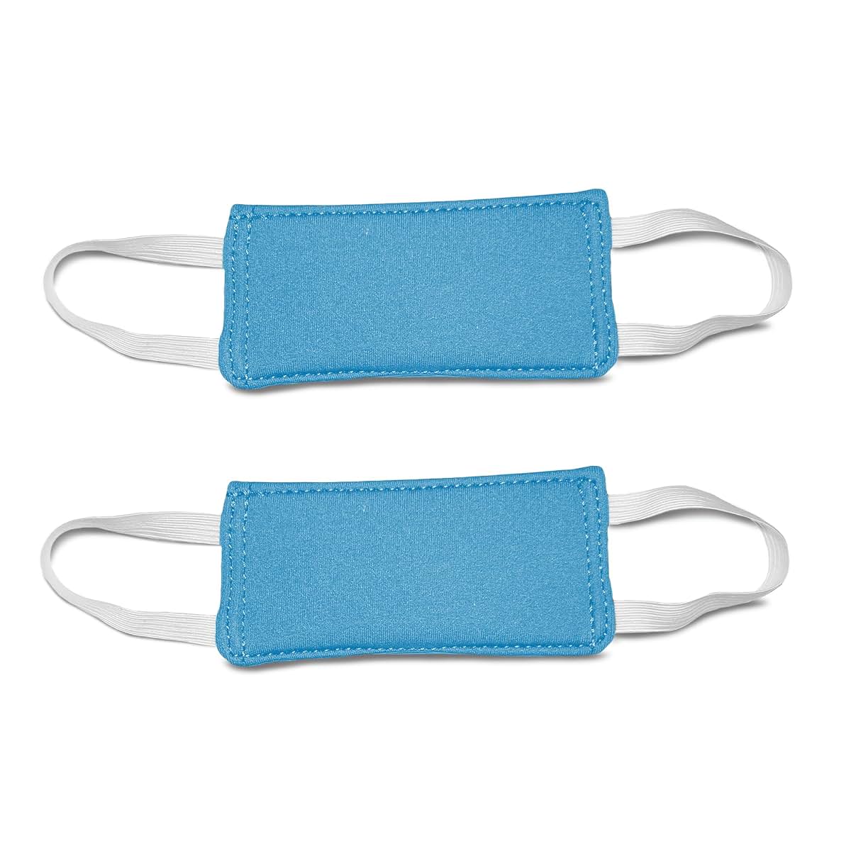 The Handle Wonder Cover Door Latch Silencer Covers, 2 Pack, Blue, Neoprene