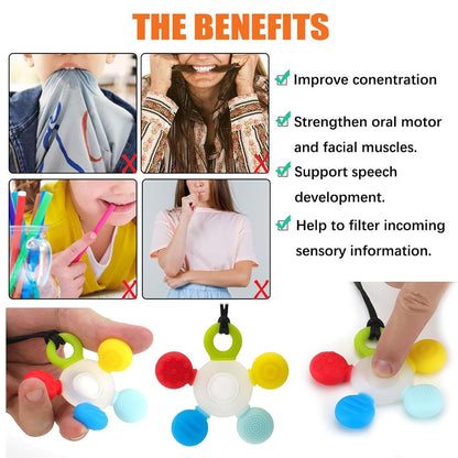 Seeway Chew Necklaces for Sensory Kids, Providing Safe Oral Stimulation (photo 2)